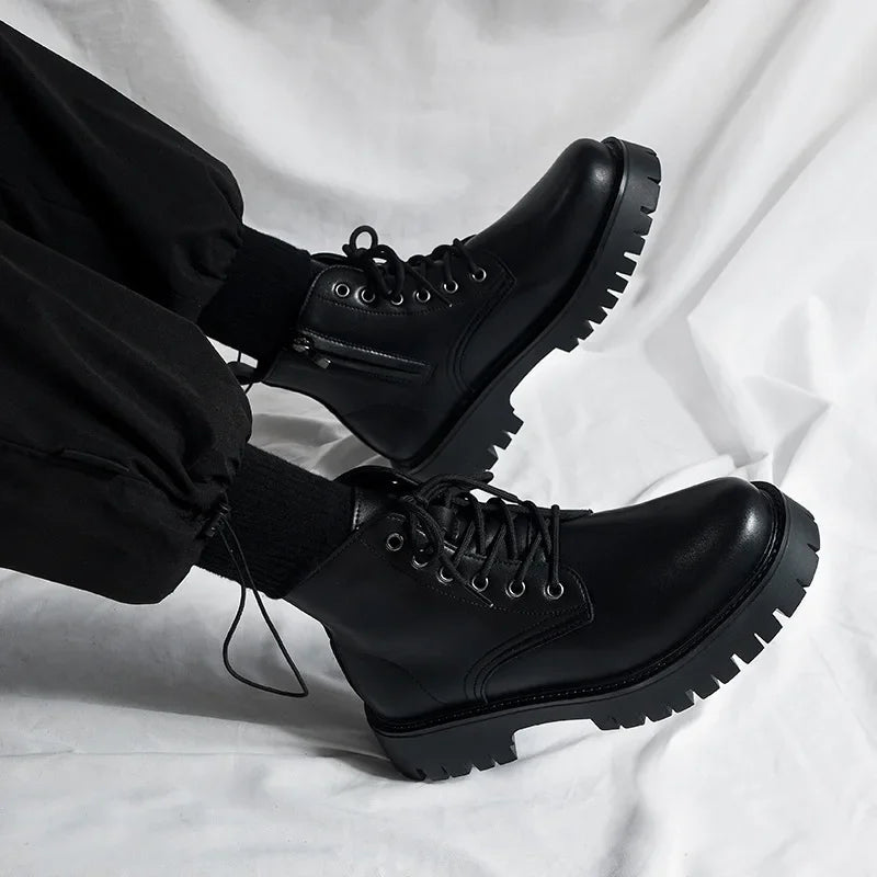 Tactical Boots Men Man Shoes Work and Safety Shoes Dress Booty Man High Heel Ankle Boots Mens Shoe Casual Sneakers Men's Boots